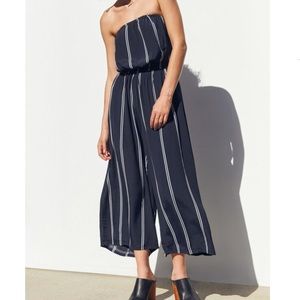 Silence + Noise Jackson Strapless Culotte Jumpsuit